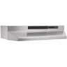 Broan-NuTone F40000 24 in. 230 Max Blower CFM Convertible Under-Cabinet Range Hood with Light in Stainless Steel