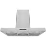 HAUSLANE 30 in. Island Range Hood with Dual Controls, LED, Baffle Filter in Stainless Steel