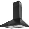 JEREMY CASS 24 in. Convertible Wall Mounted Range Hood in Black with 3-Speed Extraction