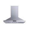 Winflo 36 in. Convertible Island Mount Range Hood in Stainless Steel with Stainless Steel Baffle Filters and LED Lights