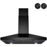 Golden Vantage 30 in. 217 CFM Convertible Black Painted Stainless Steel Wall Mount Range Hood with LED and Carbon Filters