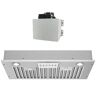 AWOCO Super Quiet 30 in. 800 CFM Ducted Split Insert Range Hood in Stainless Steel