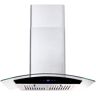 30 in. 700 CFM Wall Mounted with LED Light Range Hood in Silver with Touch Controls