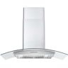 Cosmo 36 in. Ducted Wall Mount Range Hood in Stainless Steel with LED Lighting and Permanent Filters