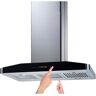 Winflo 36 in. Convertible Island Mount Range Hood in Stainless Steel with Baffle Filters and 2 Sides Touch Controls