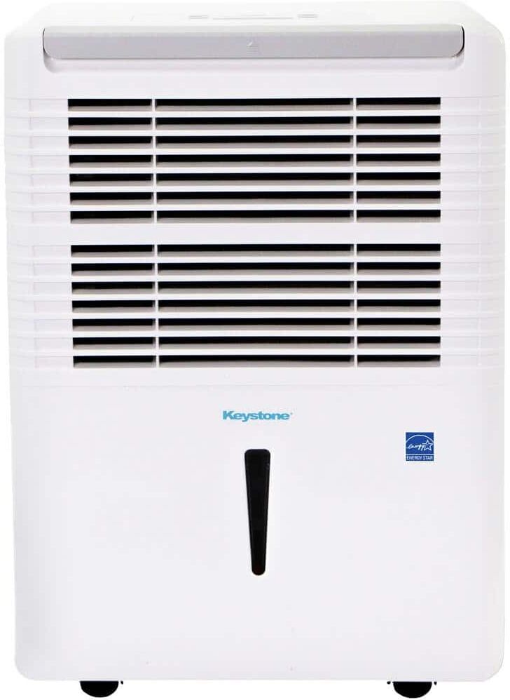 Keystone Energy Star 35 Pint Dehumidifier for up to 3,000 Sq.Ft. LED Display Timer Portable w/ Wheels Auto-Shutoff