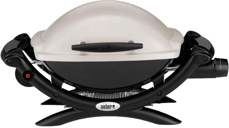 Weber Q 1000 1-Burner Portable Propane Gas Grill in Titanium