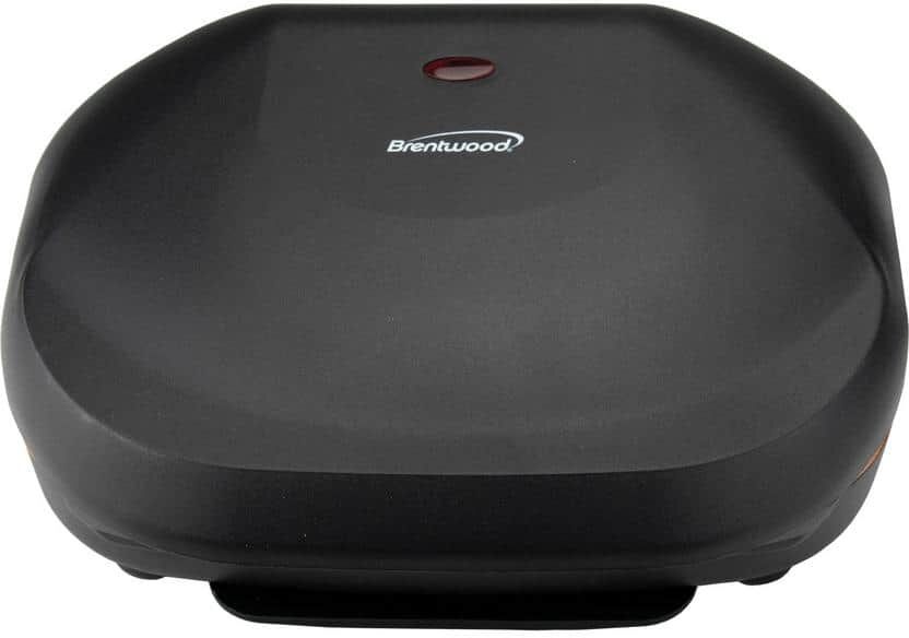 Brentwood Appliances 750-Watt Black 2-Serving Nonstick Indoor Electric Copper Grill and Panini Press