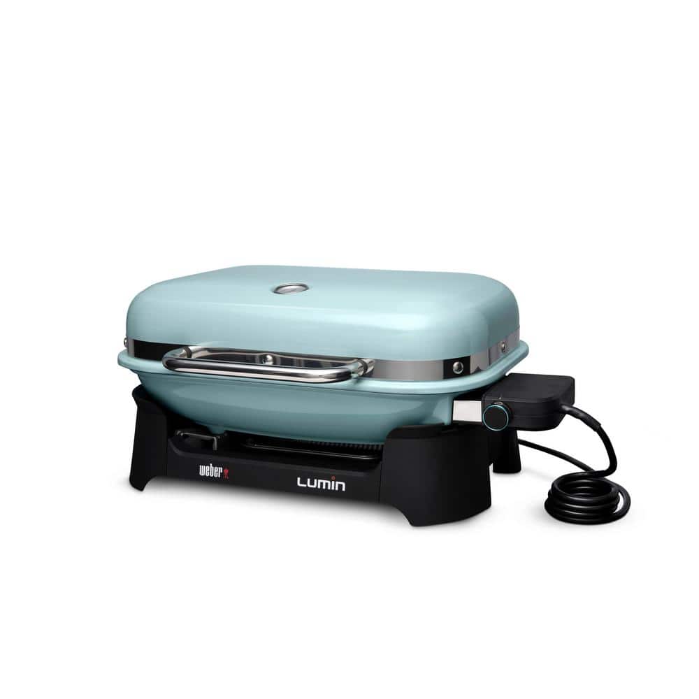 Weber Lumin Electric Grill in Light Blue