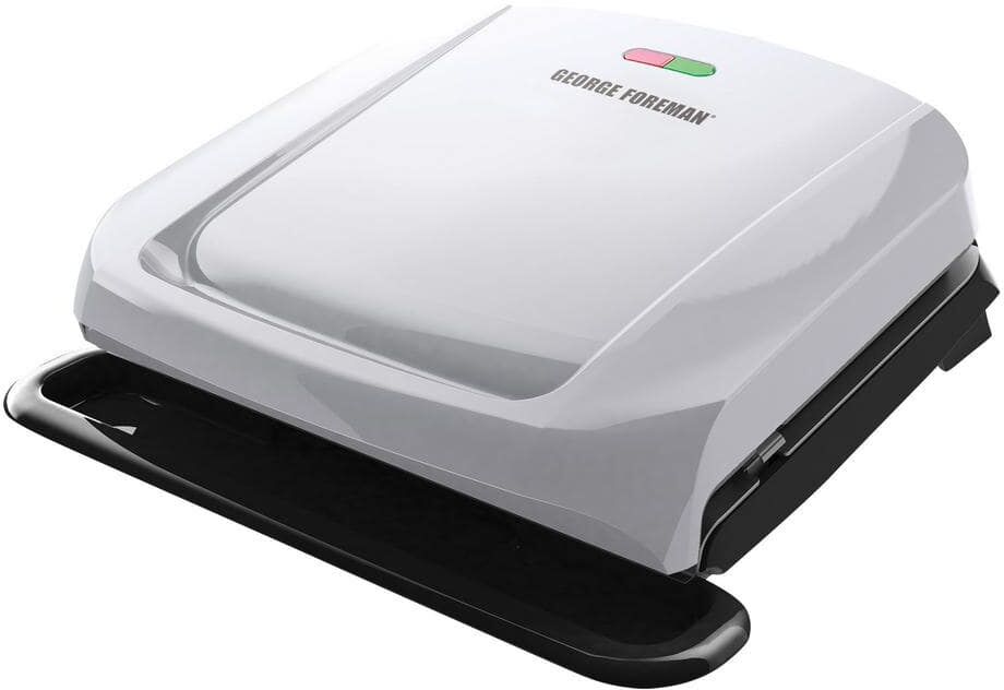 George Foreman 4 Serving Silver Electric Indoor Grill and Panini Press