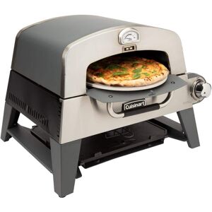 Cuisinart 3-In-1 Propane Tank Griddle and Grill Outdoor Pizza Oven, Stainless