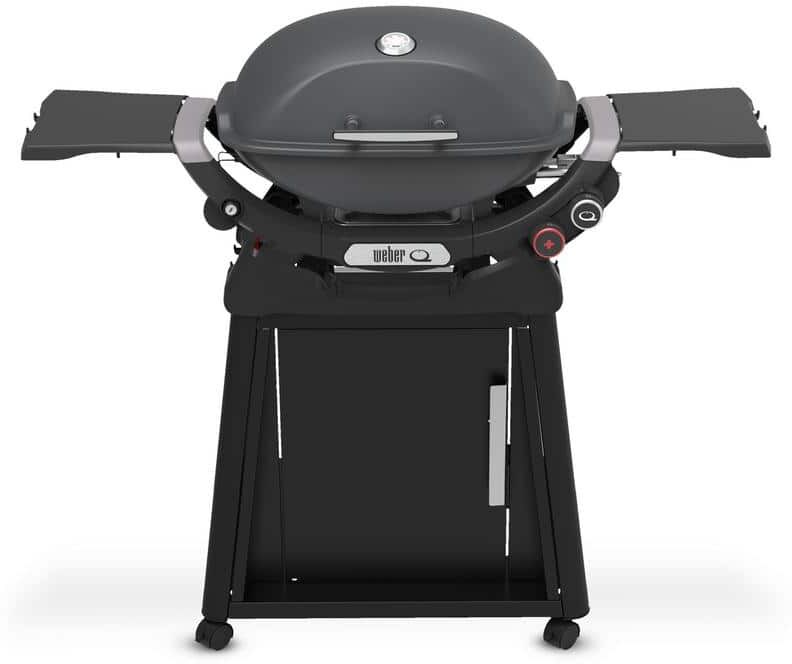 Weber Q 2800N+ 2-Burner Liquid Propane Grill in Grey with Stand