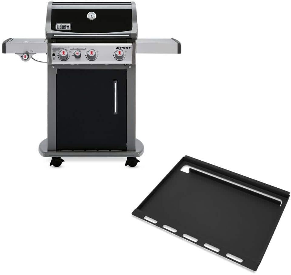 Weber Spirit E-330 Liquid Propane Gas Grill Combo with Full Size Griddle