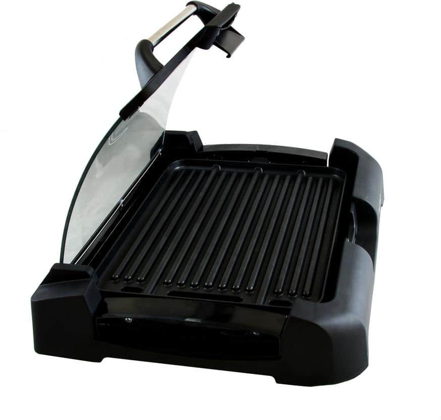 MegaChef Reversible Indoor Grill and Griddle with Removable Glass Lid