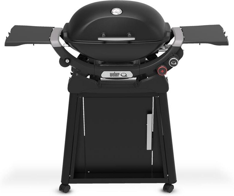 Weber Q 2800N+ 2-Burner Liquid Propane Grill in Midnight Black with Stand