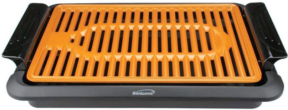 Grill with Precision: Electric Grills for the Ultimate Indoor and Outdoor BBQ: Top 10 Picks & Buyer's Guide 22 Brentwood Appliances 31 sq. in. Black 1,000-Watt Indoor Electric Copper Grill