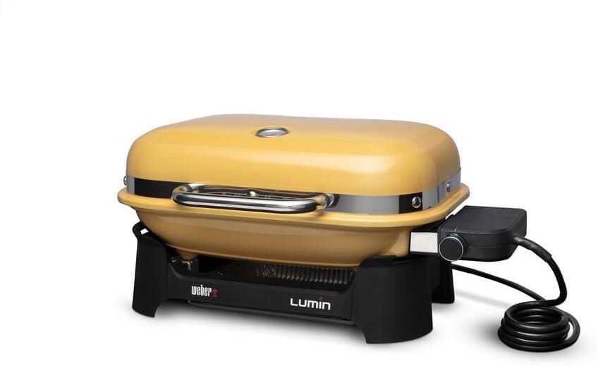 Grill with Precision: Electric Grills for the Ultimate Indoor and Outdoor BBQ: Top 10 Picks & Buyer's Guide 42 Weber Lumin Electric Grill in Yellow