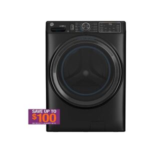 GE 5.0 cu.ft. Smart Front Load Washer in Carbon Graphite with Steam, UltraFresh Vent System, and Microban Technology