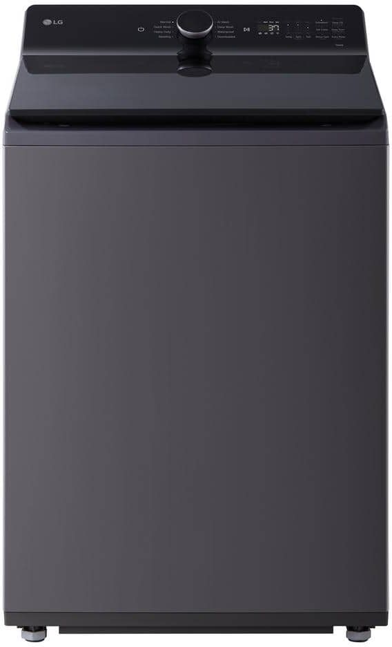 LG 5.3 cu. ft. SMART Top Load Washer in Matte Black with Agitator, Easy Unload and TurboWash3D Technology