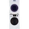 Equator 110V 1.62 cu.ft. Washer w/Pet Cycle & 110V 3.5 cu.ft. Vented Sensor/Refresh Dryer stackable Washer Dryer Combo in White