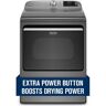 Maytag 7.4 cu. ft. 120-Volt Smart Capable Metallic Slate Gas Dryer with Hamper Door