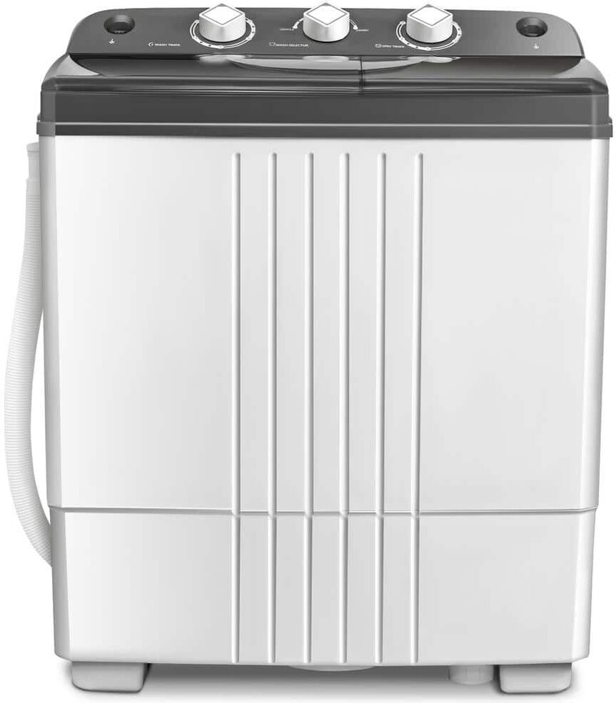 Portable Washing Machine: Top 10 Models & Buyer's Guide 29 Costway 15 in. 1.4 cu. ft. High-Efficiency 120-Volt Smart Portable Top Load Washing Machine with Steam in White