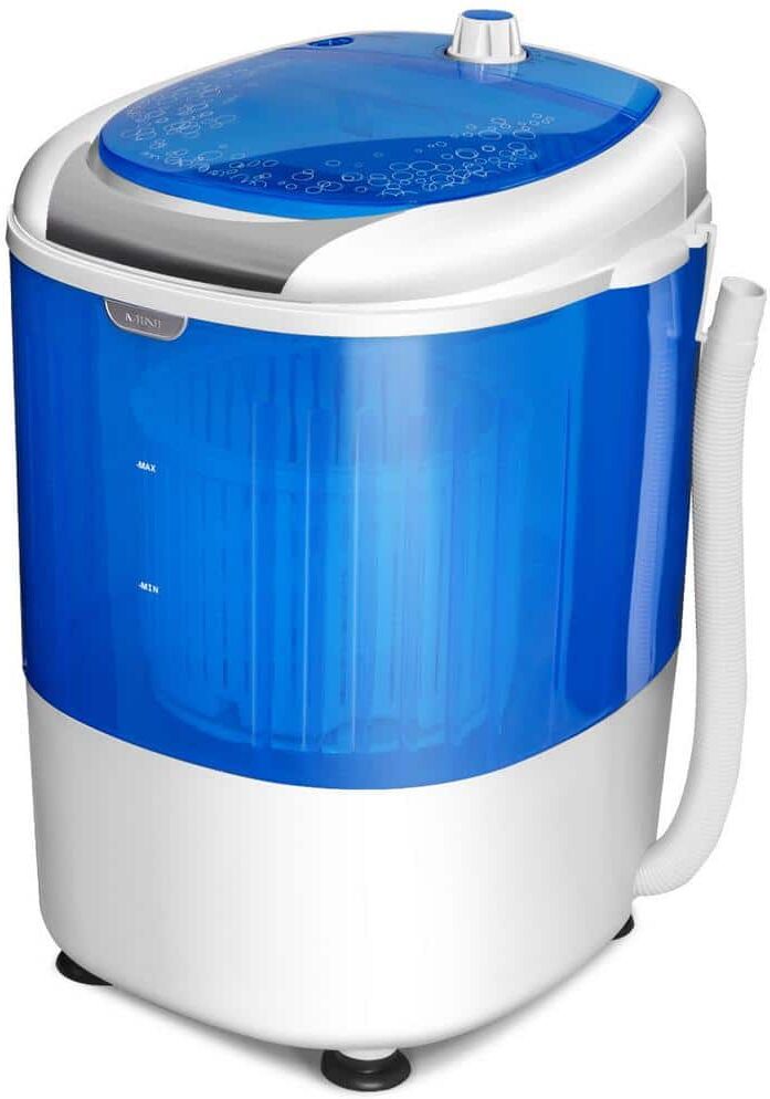 Portable Washing Machine: Top 10 Models & Buyer's Guide 31 Costway 5.5 lbs. 0.6 cu. ft. Top Load Washer Portable Mini Compact Washing Machine in Blue Dryer Gravity Drain