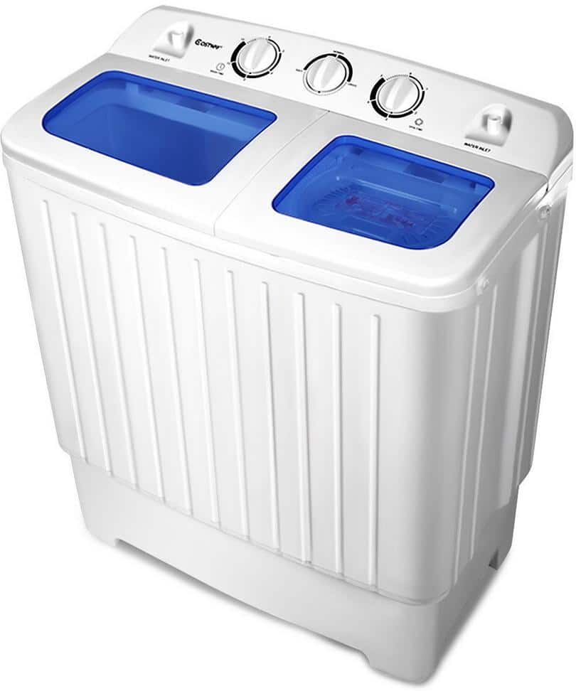 Portable Washing Machine: Top 10 Models & Buyer's Guide 23 Costway 14 in. 1.6 cu. ft. Portable Top Load Washing Machine Mini Compact Washer Dryer in White