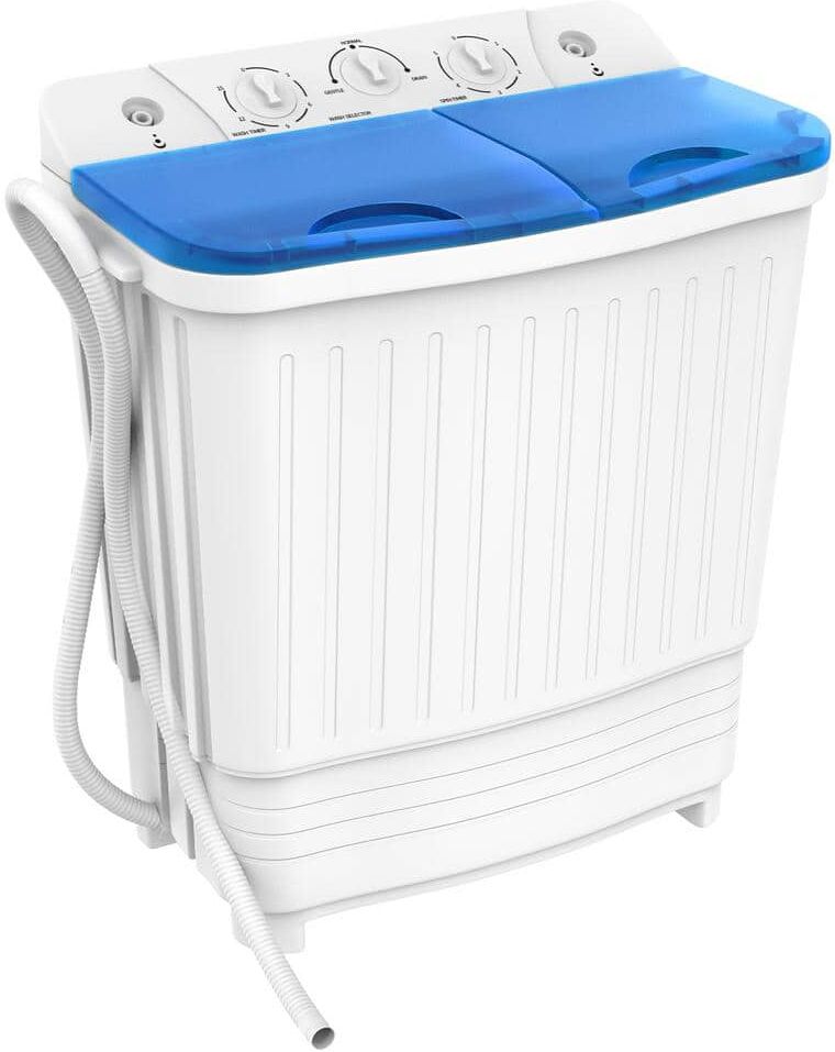 Portable Washing Machine: Top 10 Models & Buyer's Guide 28 Dalxo 26lbs. Capacity Washer Twin Tub 2.33 cu.ft. Portable Washer & Dryer Combo Washing Machine in Blue