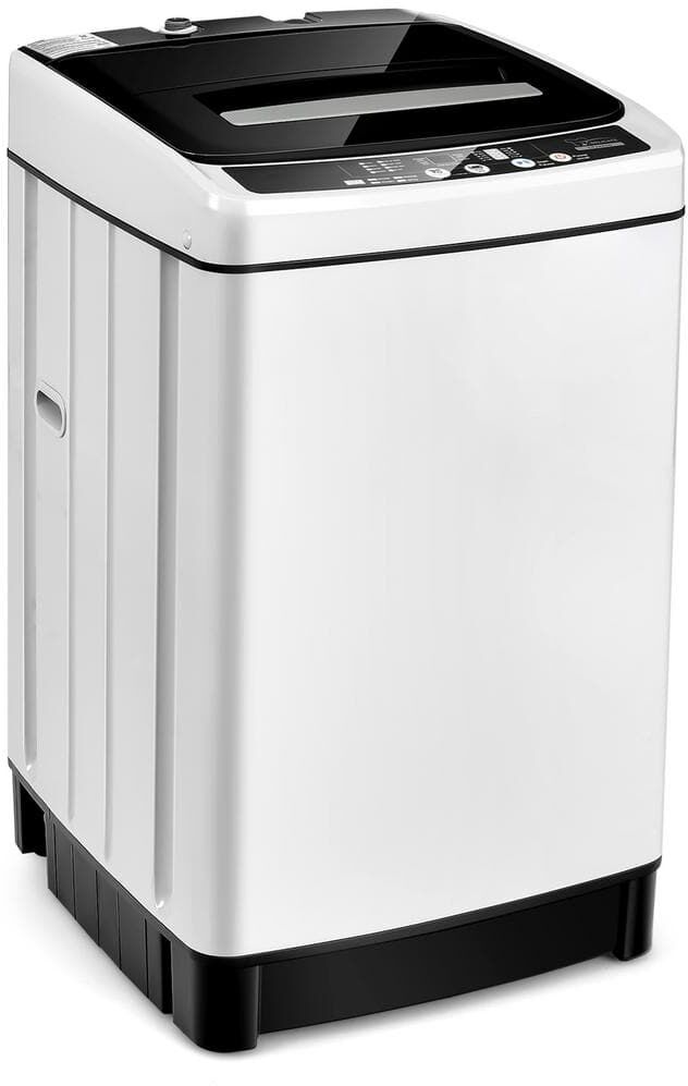 Portable Washing Machine: Top 10 Models & Buyer's Guide 43 Gymax 1.5 cu.ft. 11 lbs. Stackable Full-Automatic Washing Machine Top Load Washer and Dryer in White
