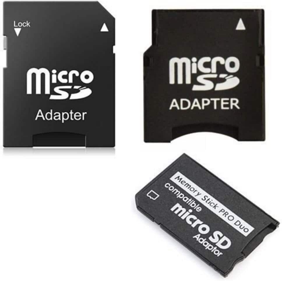 SANOXY 3 in 1 MicroSD to Mini - MicroSD to SD - MicroSD to MS PRO DUO Memory Card Adapter Set