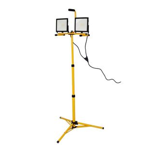 Tidoin 10,000 Lumen LED Stand Up Work Light with Dual Head and Telescoping Adjustable Tripod Stand, Rotating Lamps