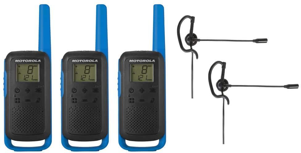 Motorola Talkabout T270TP 2-Way Radio Bundle with Single Ear Boom Mircophone