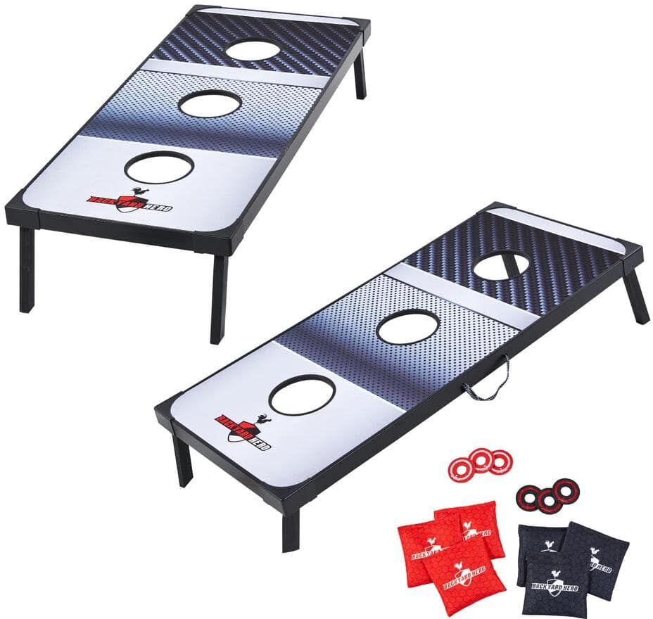 BACKYARD HERO 48 in. Tailgate Combo Bean Bag Toss and Washer Toss Games