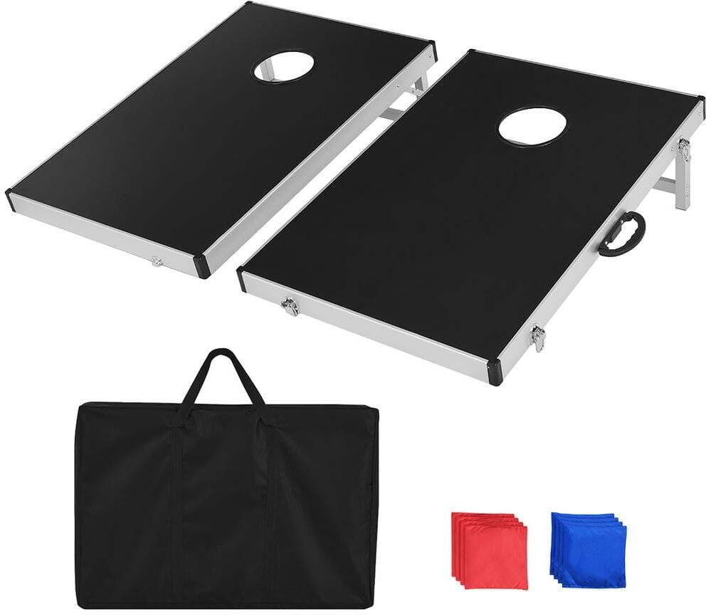 Costway Foldable Bean Bag Toss Cornhole Game Set Tailgate Regulation w/carrying bag