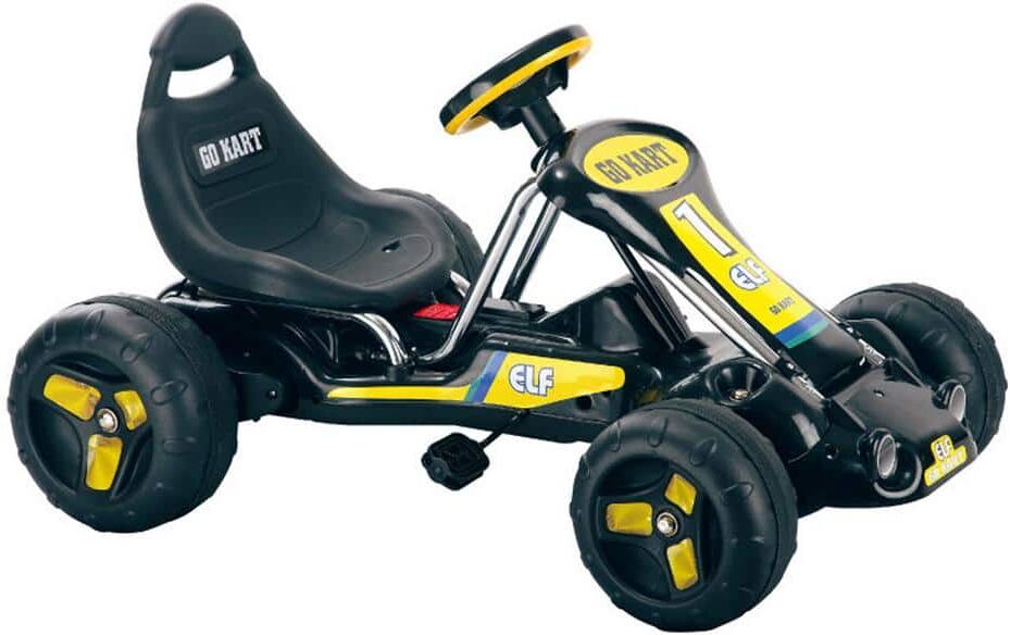 Lil Rider Go Kart Kids Ride-On 4-Wheel Pedal Car with Racing Decals