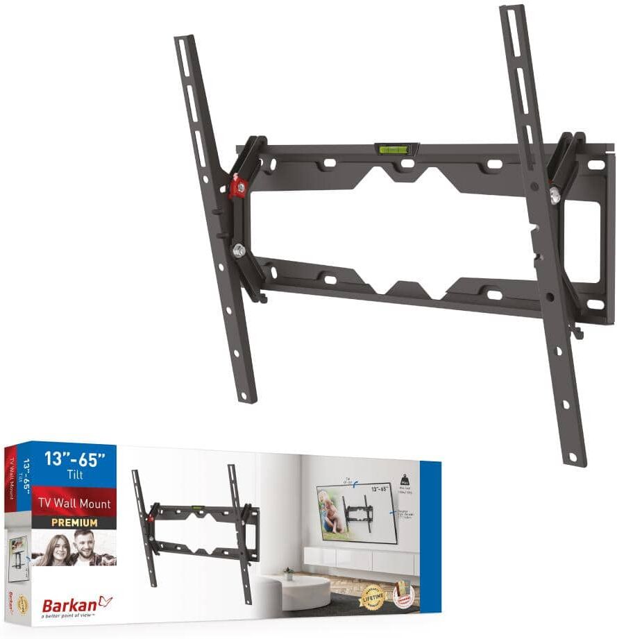 Point of View Barkan 19 in. to 65 in. Tilt Flat / Curved Panel TV Wall Mount. Screens up to 110 lbs.