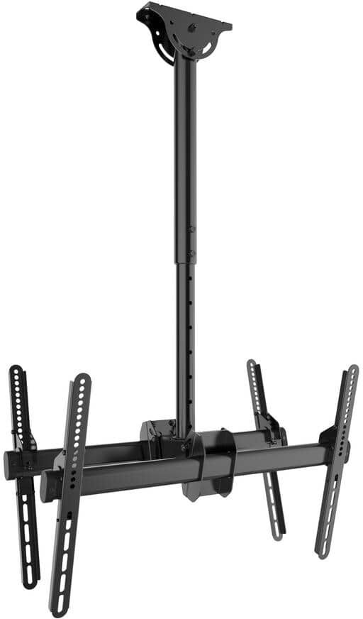 ProMounts Large Double-Sided Tilt Ceiling Mount TVs 37-80in. to 99lbs. each Dual Back-to-back Easy to install TV Ceiling Mounts