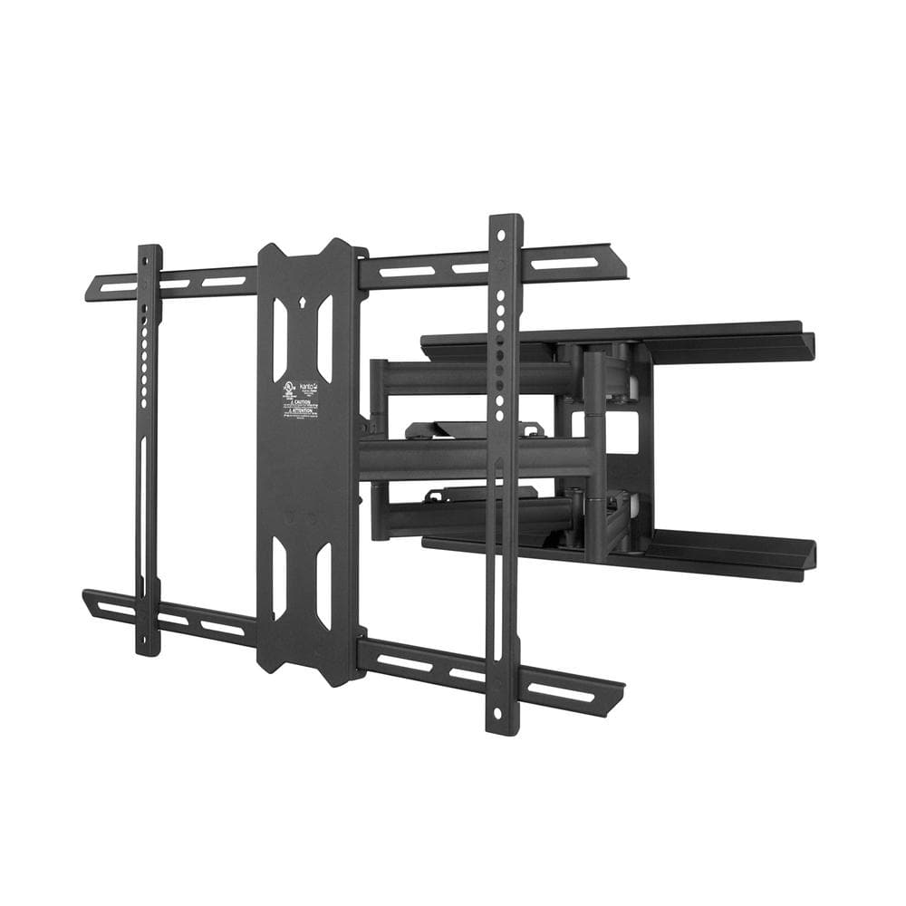 KANTO Full Motion TV Wall Mount with 22 in. Extension from Wall for 37 in. - 75 in. TVs, UL Certified in Black