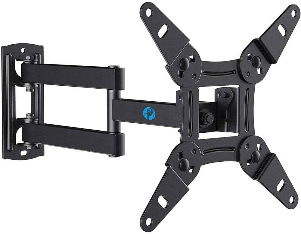 Etokfoks Full Motion TV Monitor Wall Mount Bracket for Most 13 in. 42 in. LED LCD Flat Curved Screen TVs & Monitors up to 44 lbs.