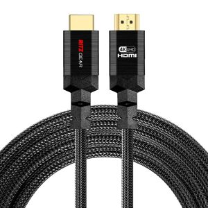 RITZ GEAR 3 ft. 4K HDMI Cable, High Speed 18 Gbps HDMI to HDMI Cable Black (3-Pack)