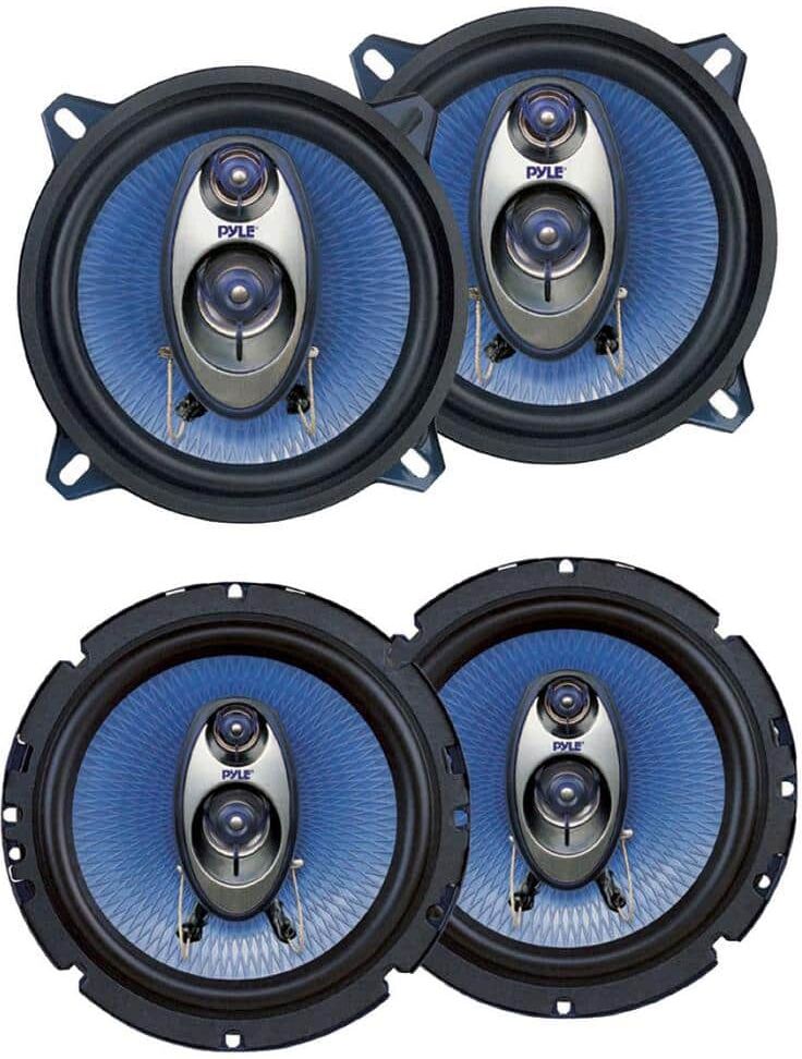 Pyle 6.5 in. 360-Watt 3-Way Plus 5.25 in. 200-Watt Car Audio Coaxial Speakers