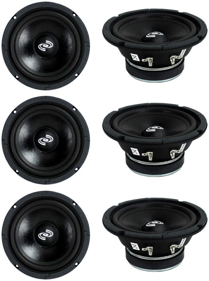 Pyle MidRange 6.5 in. 1800-Watt Car Mid Bass Mid Range Woofers Audio Speakers