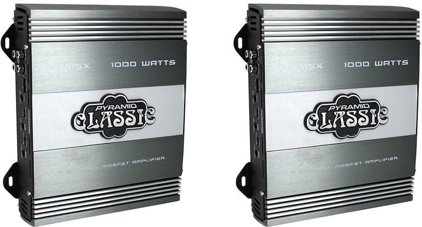 1000-Watt 2-Channel Car Audio Amplifier Power Amp MOSFET 2 Ohm (2-Pack)