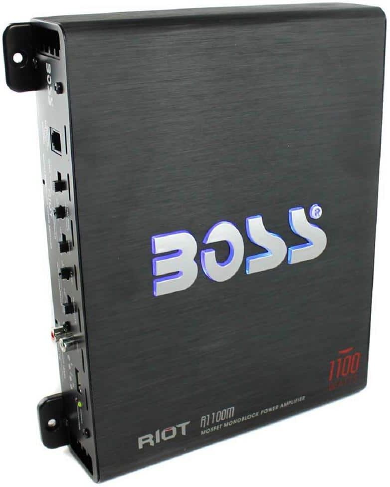 1100-Watt Monoblock Class A/B Car Amplifier and Sub Bass Remote R1100M