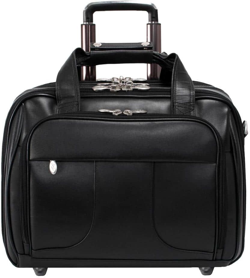 McKLEIN Chicago, Top Grain Cowhide Leather, 15 in. Detachable Laptop Overnight with Removable Briefcase