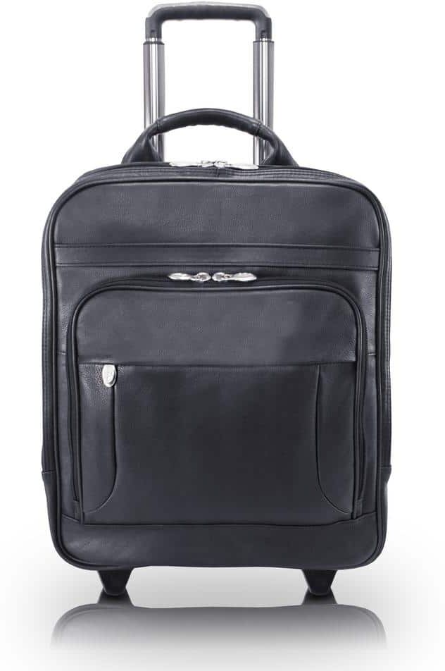 McKLEIN WICKER PARK, Full Grain Cashmere Napa Leather, 17 in. Detachable Wheeled 3-Way Laptop Backpack Briefcase