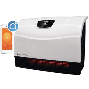 Heat Storm 1,500-Watt Wi-Fi Smart Heater Deluxe Indoor Wall Mount Infrared Heater, White