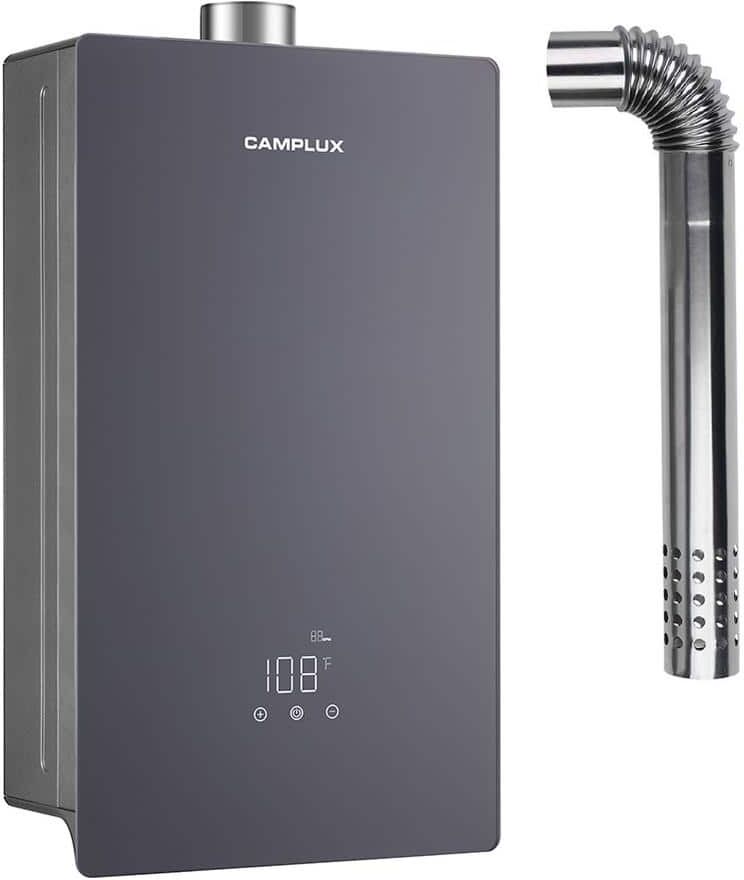 CAMPLUX ENJOY OUTDOOR LIFE Camplux 4.22 GPM 102,000 BTU Indoor Smart Propane Tankless Water Heater