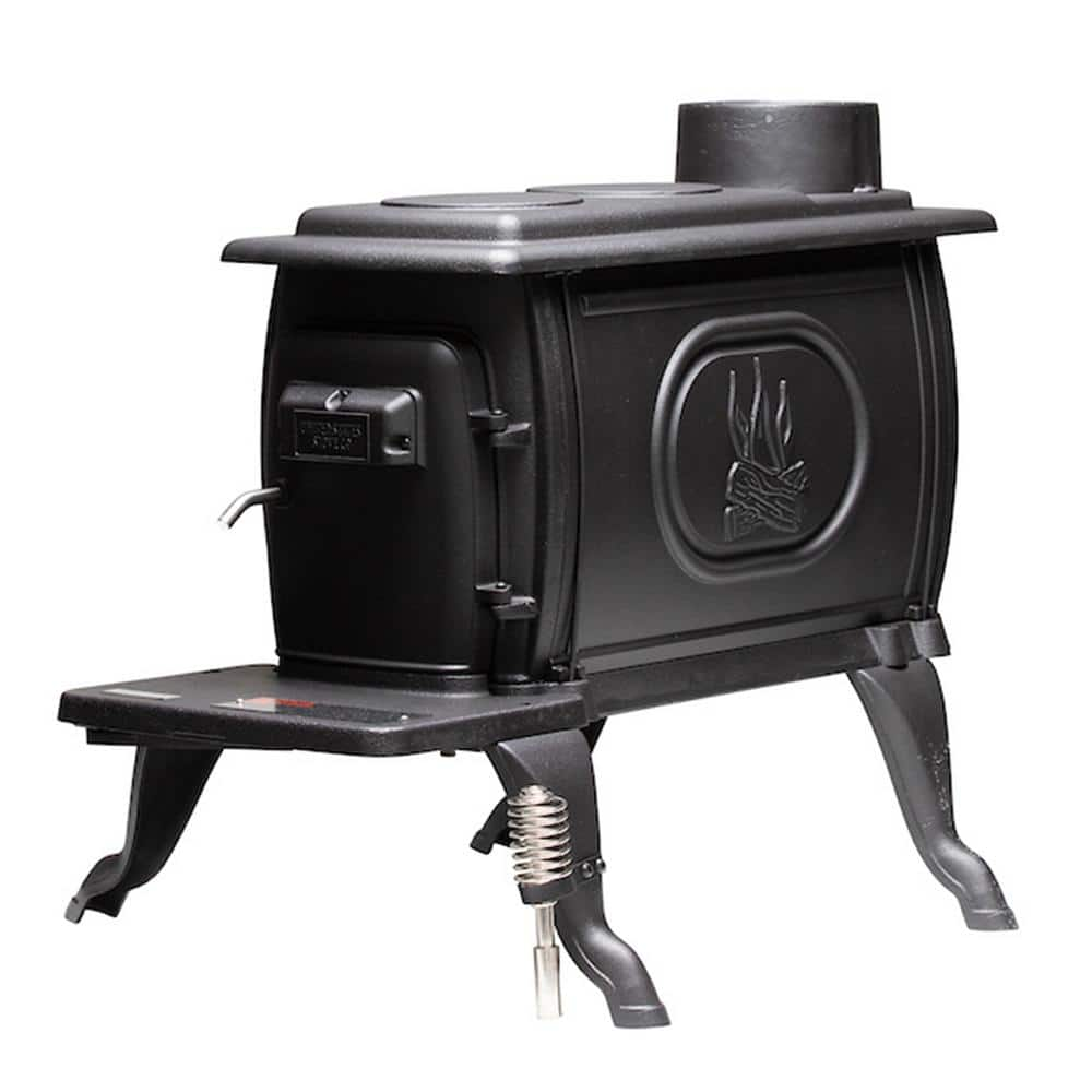 US Stove Logwood 900 sq. ft. 2020 EPA Certified Cast Iron Wood-Burning Stove